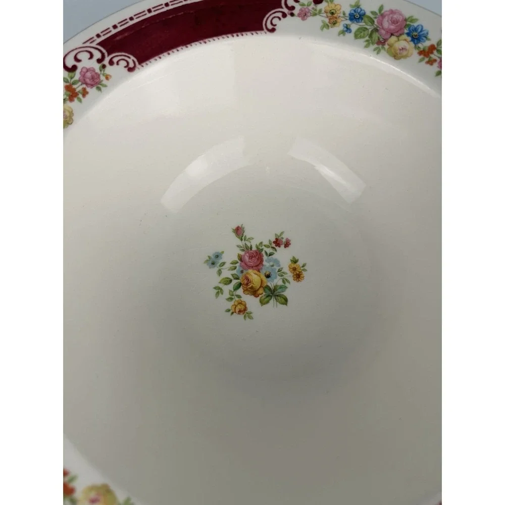 🇺🇸  Homer‎ Laughlin Majestic Brittany Floral Vegetable Bowl 9